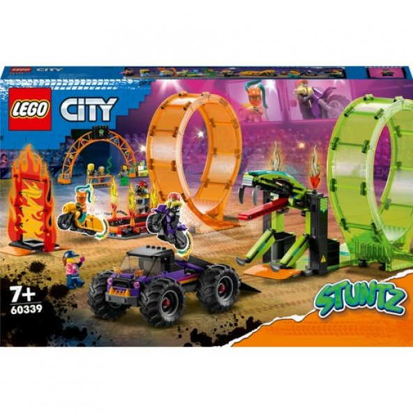 LEGO City 60339 Double Loop Stunt Arena - Resim 5