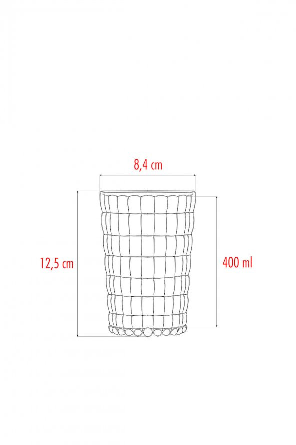 Akrilik Mürdüm Tekli Kısa Bardak & Su Meşrubat Kahve Yanı Bardağı 400 ml ( Cam Değildir ) - Resim 2