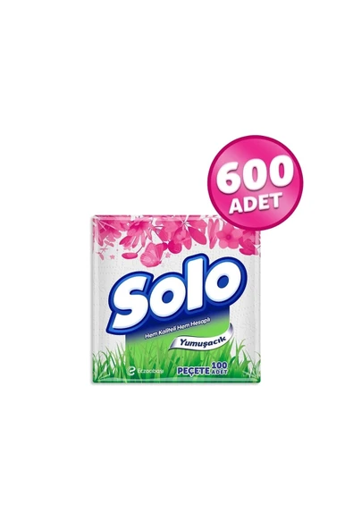 Solo 100lü 6 Adet Kağıt Peçete ürün görseli 1