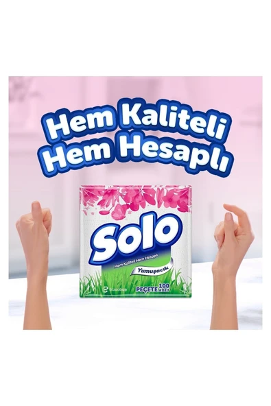 Solo 100lü 6 Adet Kağıt Peçete - Resim 5