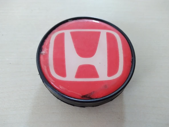 HONDA UYUMLU JANT GÖBEĞİ 5,8cm KIRMIZI (TEK) (AÇIKLAMAYI OKUYUN) (HONDA Jant logosu) HONDA jant arması ürün görseli 1