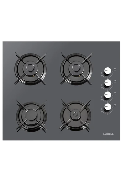 Luxell 40-TAHDF Opall Gri Cam Ankastre Ocak ürün görseli 1