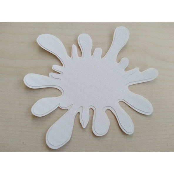 ÇAMUR LEKESİ STİCKER Beyaz 9x7cm - LEKE STİCKER, ÇAMUR ETİKETİ, ÇAMUR ÇIKARTMASI ürün görseli 1