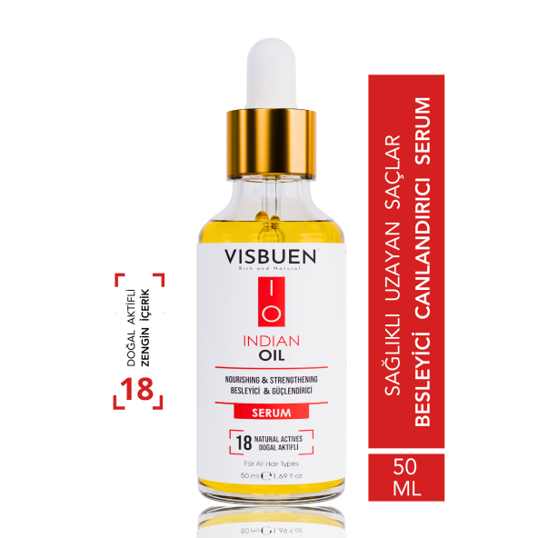 Hint Yağı 18 Doğal Aktifli Hızlı Saç Uzatma ve Besleyici Etkili Serum ürün görseli 1
