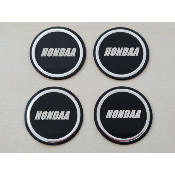 HONDA UYUMLU JANT GÖBEK ARMASI Alüminyum 6cm HONDA jant göbeği - HONDA jant arması ürün görseli 1