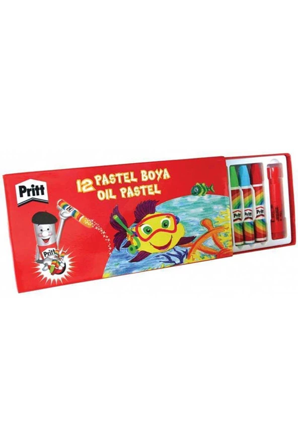 Pritt Pastel Boya Karton Kutu 12 Renk Pastel Boya ürün görseli 1