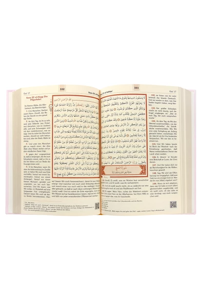 Almanca Mealli Kuran Seti - Pembe - Resim 3