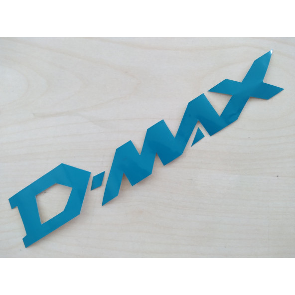 D-MAX YAZISI MAVİ 19x3cm (TANE FİYATI) ISUZU D-MAX ETİKETİ, D-MAX ÇIKARTMASI, D-MAX ARMASI ürün görseli 1