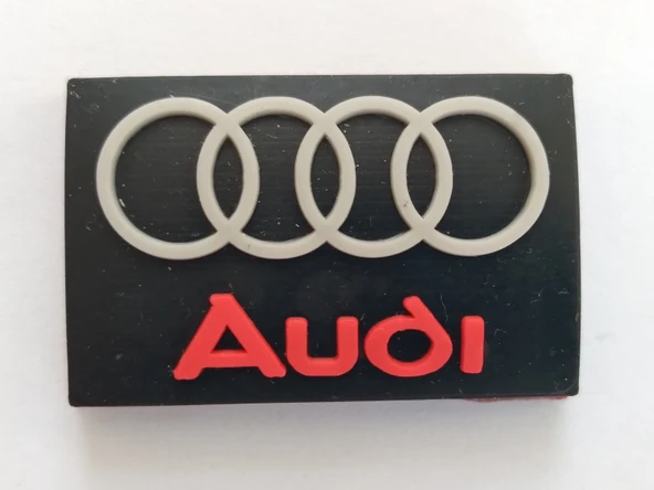 AUDİ TORPİDO LOGOSU (3CM) MİNİ ELASTİK - AUDİ YAZISI, AUDİ LOGOSU ürün görseli 1