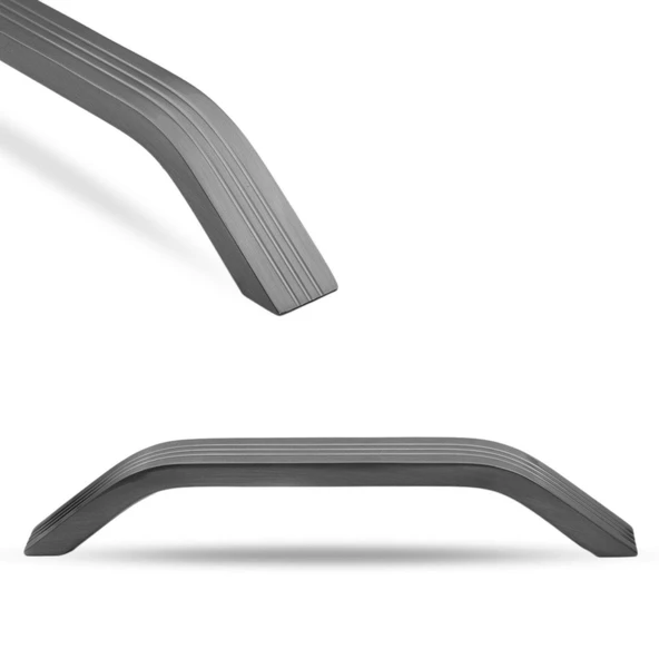 Bermuda Mobilya Çekmece Mutfak Dolap Dolabı Kapak Kulpu Kulbu (160 MM-16.0 CM) Füme Metal Kulpları ürün görseli 1