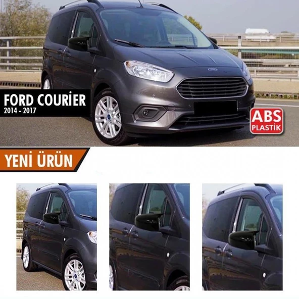 Ford Courier Batman Yarasa Ayna Kapağı Piano Black 2014-2017 ürün görseli 1
