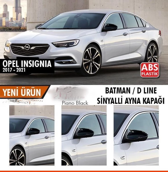 Opel İnsignia B Batman Yarasa Ayna Kapağı Piano Black / 2017-2021 ürün görseli 1