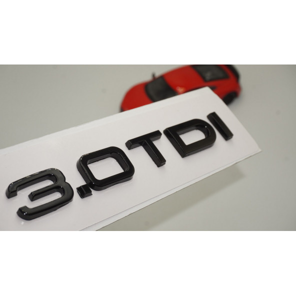 Audi 3.0 TDi B7 B8 B9 Siyah ABS 3M 3D Bagaj Yazı Logo Orjinal ürün görseli 1
