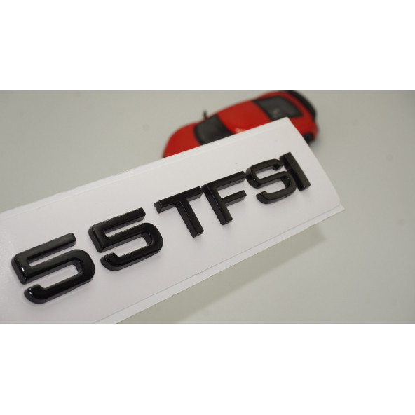 Audi 55 TFSİ Siyah ABS 3M 3D Bagaj Yazı Logo Orjinal Ürün ürün görseli 1