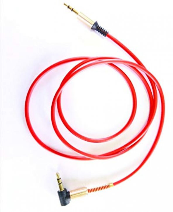 3.5 mm Stereo Aux 90 Derece Uçlu Ses Kablosu - 1.2 Metre ürün görseli 1