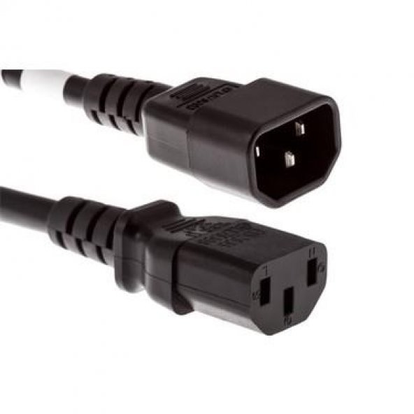 3x0.75 mm C13 - C14 Power Uzatma Kablosu - 1.5 Metre ürün görseli 1