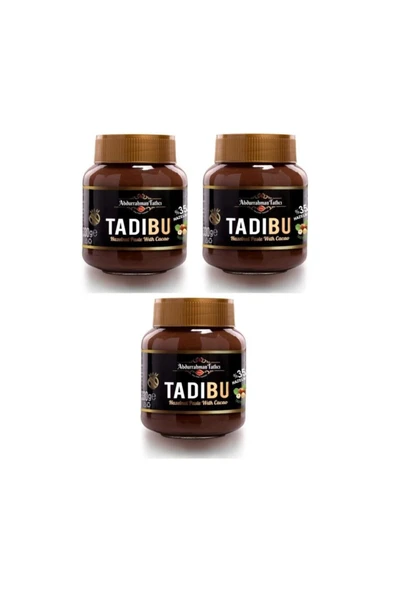 Abdurrahman Tatlıcı Tadıbu 330 gr 3lü Kakaolu Fındık Ezmesi ürün görseli 1