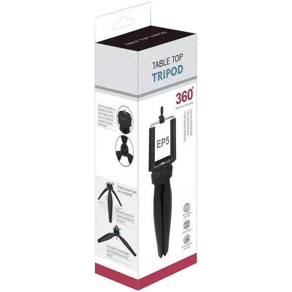 Zore EP-5 Table Top Tripod - Resim 4