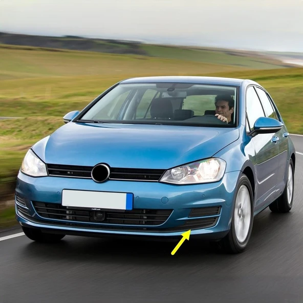 VW Golf 7 2013-2017 Ön Tampon Sol Izgara Kapak Siyah 5G0853665 ürün görseli 1