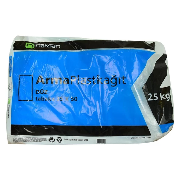 Naksan Arma Plast Kağıt Düz Tabaka Şeffaf Naylon 35X50Cm 2.5KG ürün görseli 1