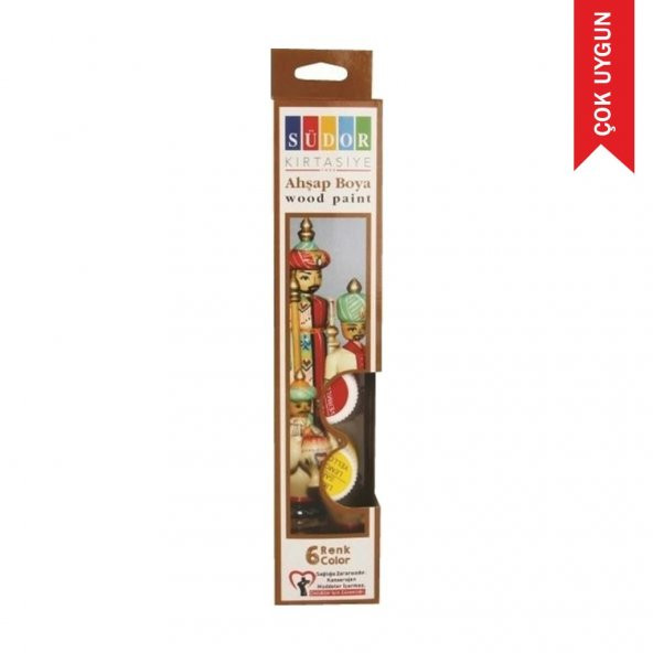 SUDOR AHSAP BOYA SETI  6x15ml (SD123) ürün görseli 1