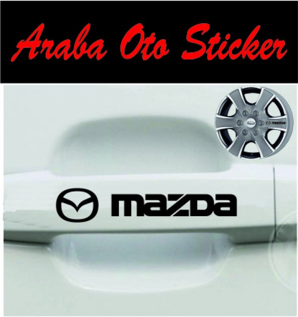 Mazda Kapı Kolu Sticker (8ADET) ürün görseli 1