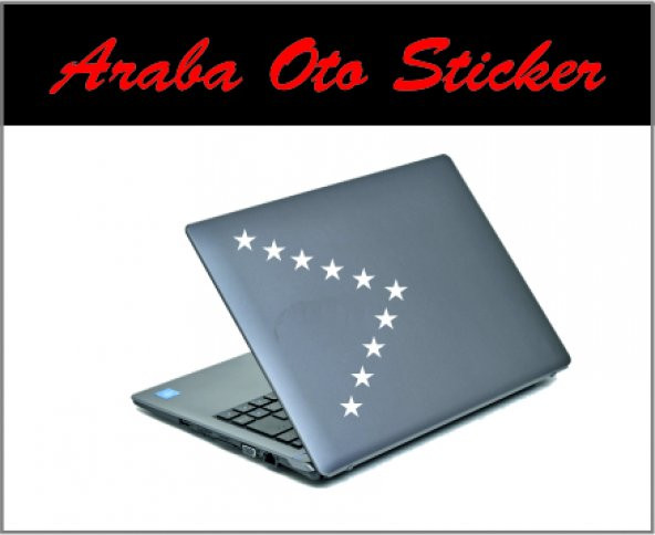 yıldız oto sticer 10 adet - Resim 2