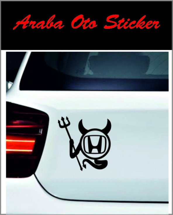 Honda Logo Sticker Şeytan Logo ürün görseli 1