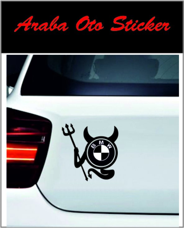 BMW Logo Sticker Şeytan Logo ürün görseli 1