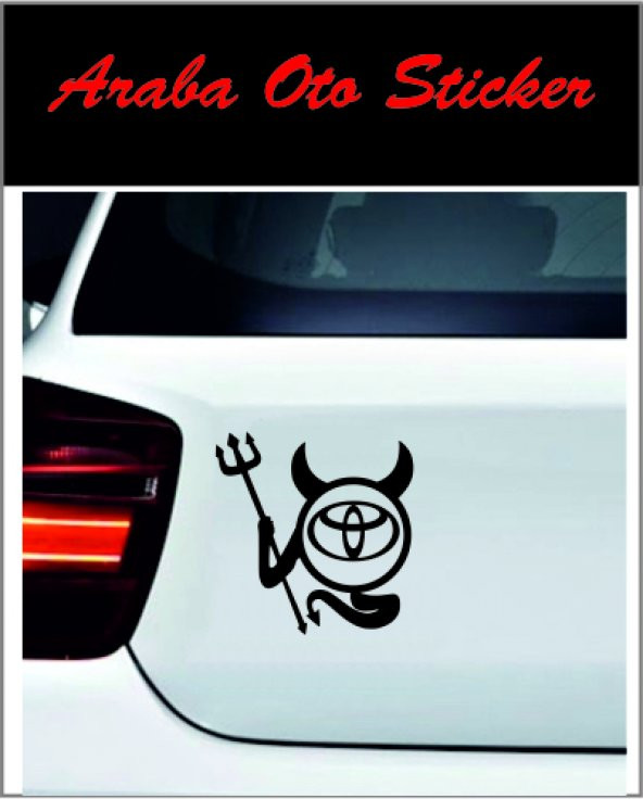 Toyota Logo Sticker Şeytan Logo ürün görseli 1