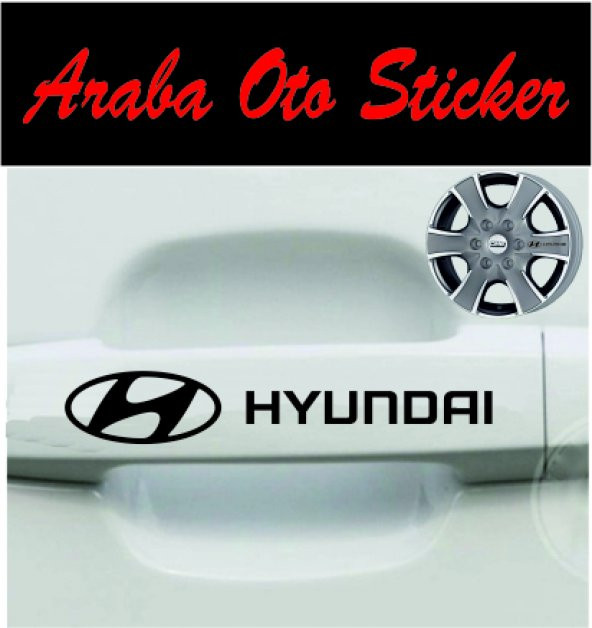 Hyundai Kapı Kolu Jant Sticker (8ADET) ürün görseli 1