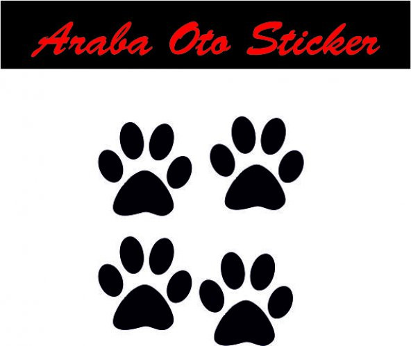 Pati Sticker (4 Adet) Araba Oto Sticker ürün görseli 1