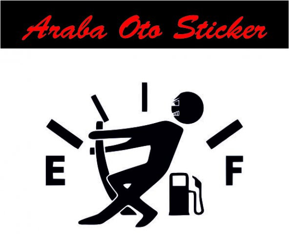 Araba Yakıt Deposu Kapağı Sticker, Oto Araba Sticker ürün görseli 1