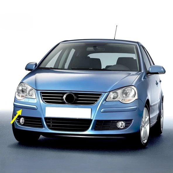VW Polo 2005-2009 Ön Tampon Sağ Köşe Bandı Çıtası Plastiği 6Q0807718A ürün görseli 1