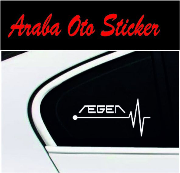 Egea Kalp Atışı Ritim Oto Sticker (2 Adet ürün görseli 1