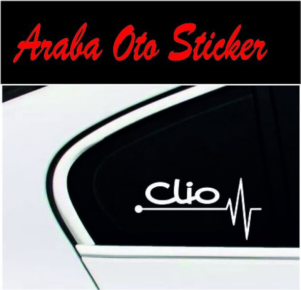 Clio Kalp Atışı Ritim Oto Sticker (2 Adet ürün görseli 1