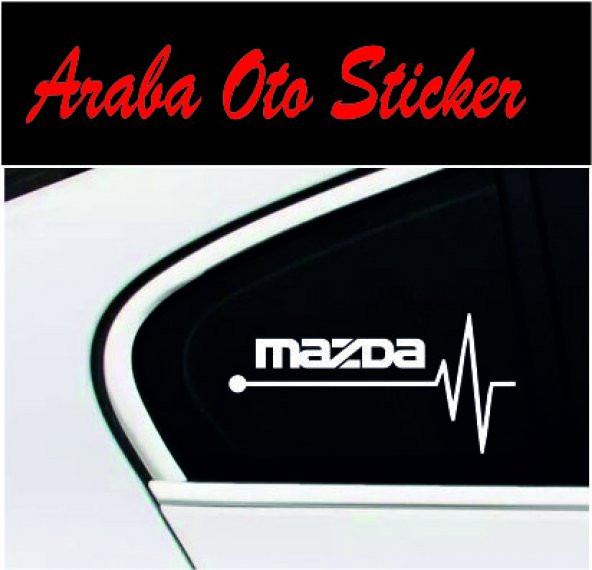 Mazda Kalp Atışı Ritim Oto Sticker (2 Adet ürün görseli 1
