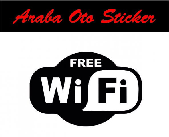 WİFİ STİCKER DUVAR STİCKER ARAÇ STİCKER ürün görseli 1