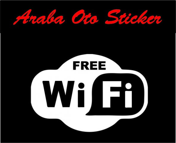 WİFİ STİCKER DUVAR STİCKER ARAÇ STİCKER - Resim 3