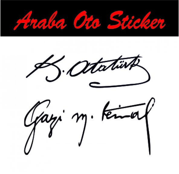 Kemal ATATÜRK İmzası ve Gazi M. Kemal İmzası ürün görseli 1