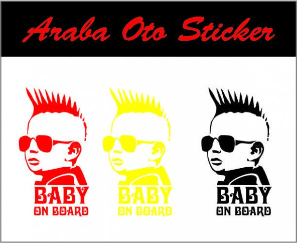 Arabada Bebek Var Oto Sticker ürün görseli 1