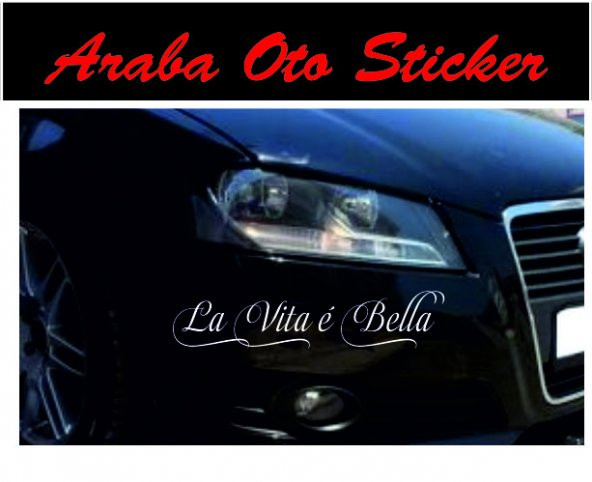 La vita e Bella Araba Sticker Oto Sticker 2 Adet - Resim 2