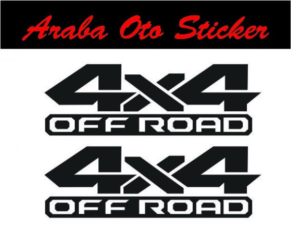 4x4 Off Road Sticker Oto Sticker (2 Adet) ürün görseli 1