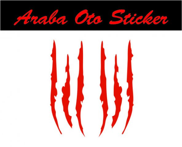 Monster Canavar Pençesi Araba Sticker (2 adet) ürün görseli 1