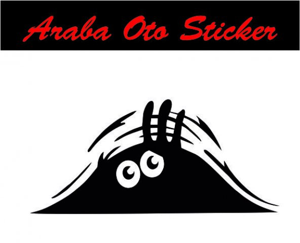 Bagajdan Bakan Adam Oto Sticker Araba Sticker ürün görseli 1