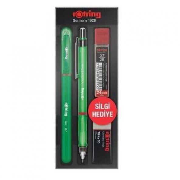 ROTRING OKUL SETI VISUCLICK+JEL 0.7 MM YESIL ürün görseli 1