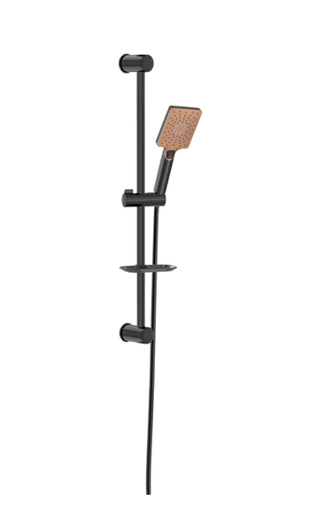 Monavit Mega Brown Black Sürgülü Siyah Duş Takımı Seti MVT3255 ürün görseli 1