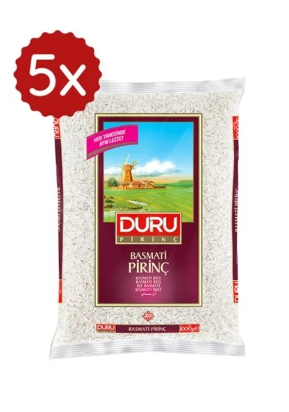 Duru Basmati Pirinç 5 x 1 KG ürün görseli 1
