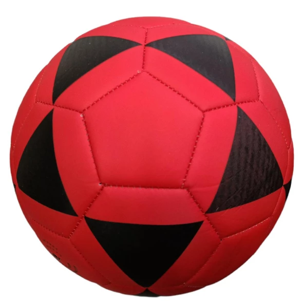 3 Astar Futbol Topu No.5 Kırmızı Siyah Desenli  Footbal-900 ürün görseli 1