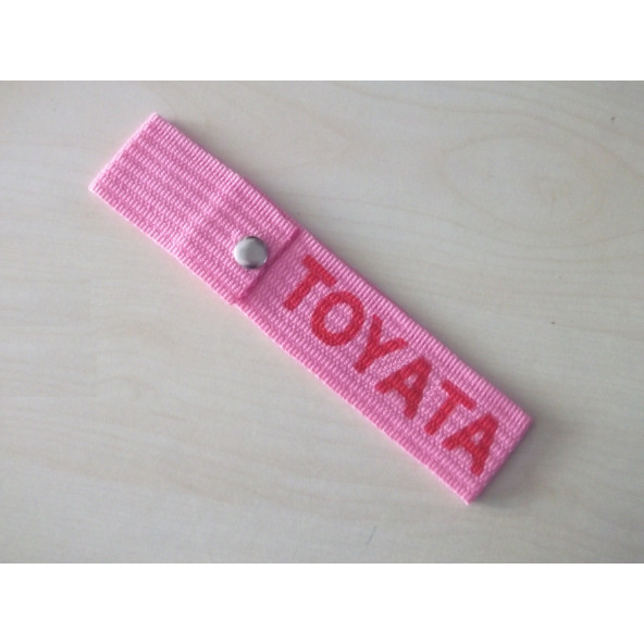 TOYOTA TAMPON ÇEKİ İPİ PEMBE (TOYOTA TAMPON ASKISI) TAMPON SÜSÜ - TAMPON DİLİ -TAMPON İPİ ürün görseli 1